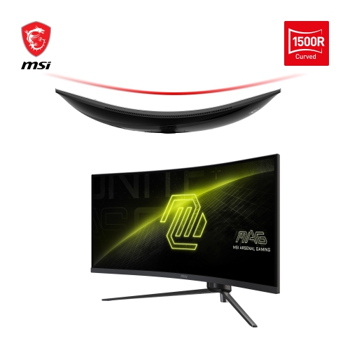 MSI UWQHD – Moniteur de jeu incurvé 1000R inclinable et pivotant 21:9 VA 180 Hz 1 ms 34 po, MAG 345CQR