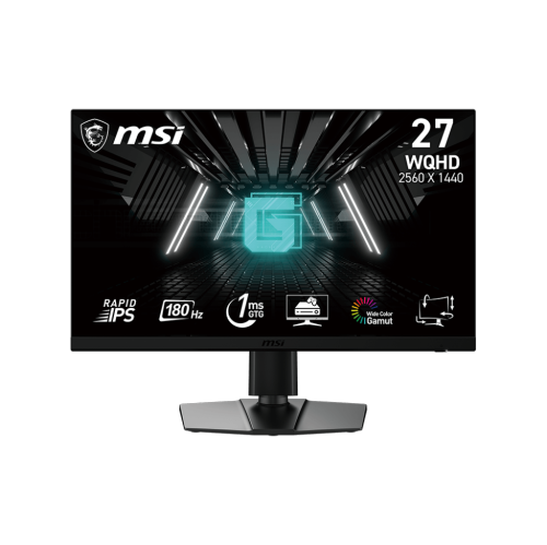 MSI – moniteur de jeu plat de 27 po QHD 180&nbsp;Hz avec réglage pivotant rapide de la hauteur IPS 1&nbsp;ms 16:9, G272QPF E2