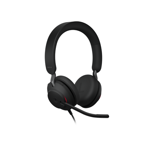 Jabra Evolve2 40 On-Ear Passive Noise Cancelling Headsets with Mic