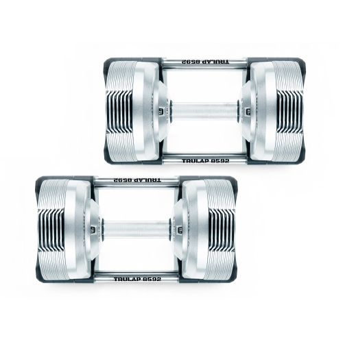 TRULAP 8552 ADJUSTABLE DUMBBELLS - 28 dumbbells into 1 set (8.5 lbs - 52 lbs | 4 kg - 23.5 kg) - Set of 2
