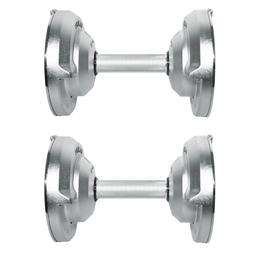 TRULAP 8552 ADJUSTABLE DUMBBELLS - 28 dumbbells into 1 set (8.5 lbs - 52 lbs | 4 kg - 23.5 kg) - Set of 2