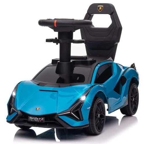 VOLTZ TOYS  Ride-On Push Car for Kids, Licensed Lamborghini Sian for Toddlers 18-60 Months, Sliding Walker Toy Car \w Music, Lights And Under Seat