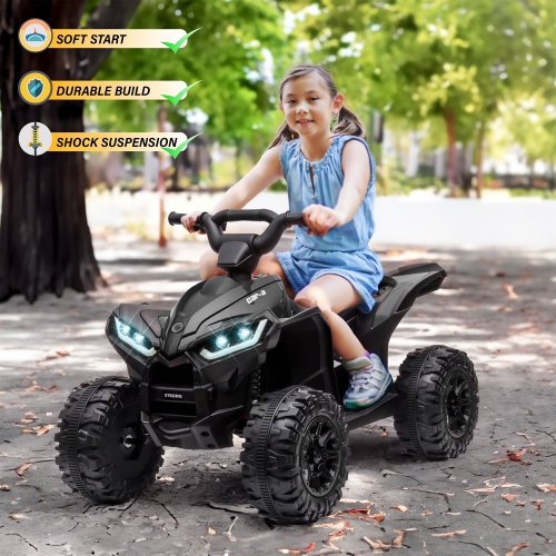 Voltz Toys ATV Ride-On Toy Car for Kids, 12V Off-Road Battery Powered Electric Truck with LED Lights, High/Low Speeds, MP3 Player
