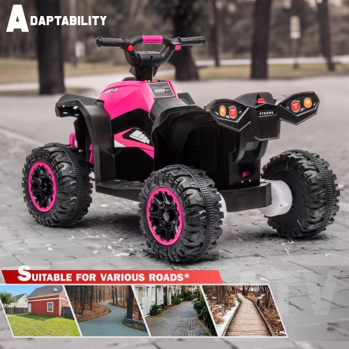 Voltz Toys – jouet porteur VTT pour enfants, camion électrique tout-terrain alimenté par piles 12&nbsp;V avec voyants DEL, vitesses élevées/basses,