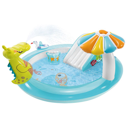 Intex Gator Inflatable Play Centre with Pool, Slide & Water Sprayer