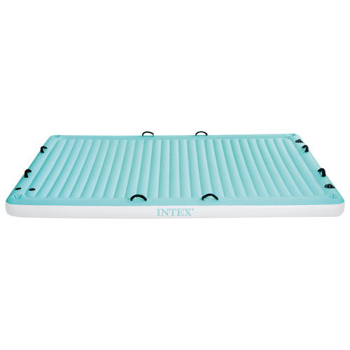 Intex Water Lounge Mat Float - 10ft 2in x 6ft 7in - Blue/White