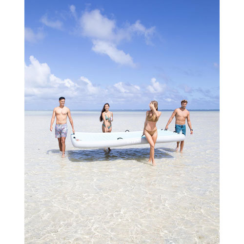 Intex Water Lounge Mat Float - 10ft 2in x 6ft 7in - Blue/White