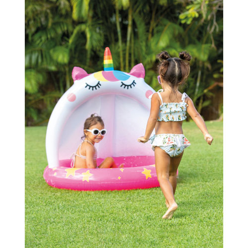 Intex Caticorn Island Inflatable Baby Pool with Sunshade