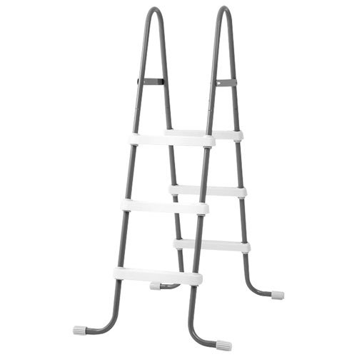 Intex ClearView Prism Frame Above Ground Round Pool with Filter Pump, Ladder & Pool Cover - 16ft x 4ft