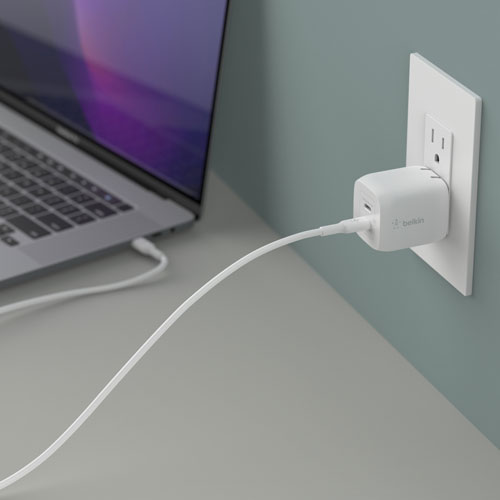 Belkin BoostCharge Pro 45W Dual USB-C Wall Charger - White
