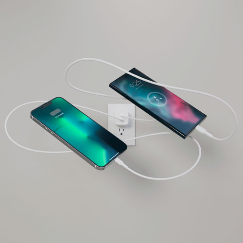 Belkin BoostCharge Pro 45W Dual USB-C Wall Charger - White