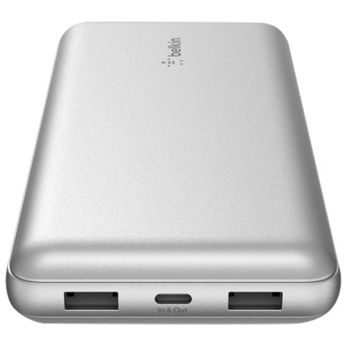 Belkin BoostCharge 20000 mAh USB-A/USB-C Power Bank - Silver