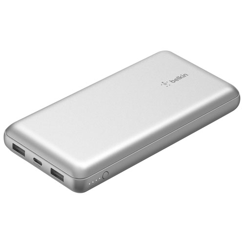 Belkin BoostCharge 20000 mAh USB-A/USB-C Power Bank - Silver