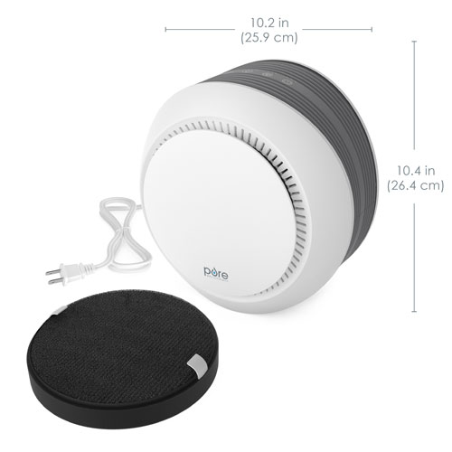 Purificateur d'air PureZone Halo de Pure Enrichment avec filtre HEPA - Blanc