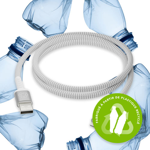 Câble USB-A à Lightning de 1,2 m de dbramante1928 (DB-CB12ALGRU506) - Blanc