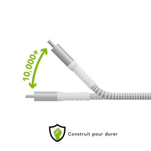 dbramante1928 2.5m USB-C to USB-C Braided Cable (DB-CB25CCGRU511) - White