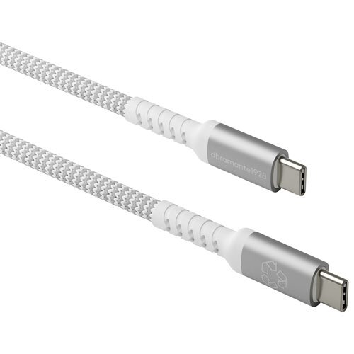 dbramante1928 2.5m USB-C to USB-C Braided Cable (DB-CB25CCGRU511) - White