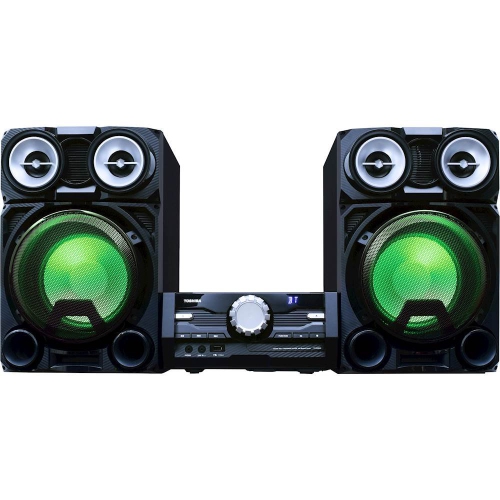 Toshiba -800 Watt Bluetooth Stereo Sound System: Wireless Mini Component Home Speaker System with LED Lights