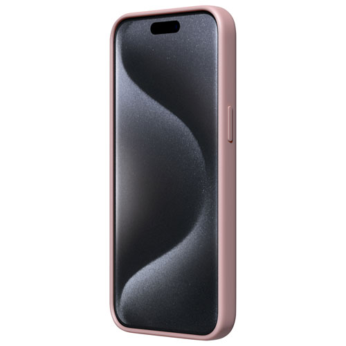 Incipio Sensor Silicone Fitted Hard Shell with Lens Protector for iPhone 15 Pro Max - Blush Pink