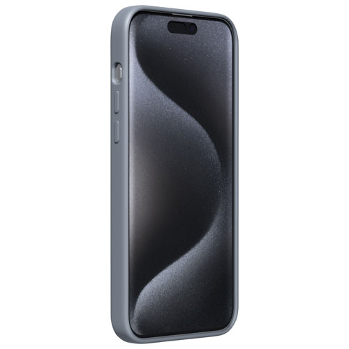 Incipio Sensor Silicone Fitted Hard Shell with Lens Protector for iPhone 15 Pro Max - Grey