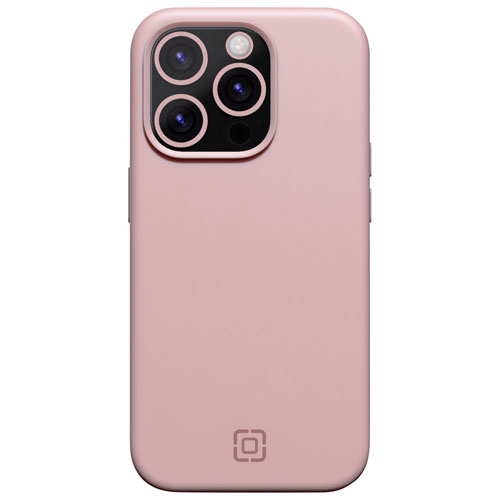 Incipio Sensor Silicone Fitted Hard Shell with Lens Protector for iPhone 15 Pro - Blush Pink