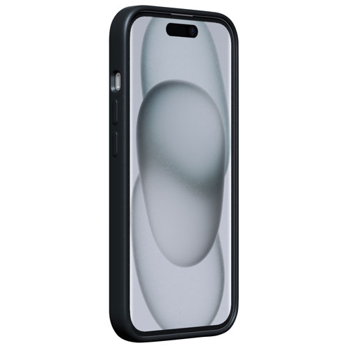 Incipio Sensor Silicone Fitted Hard Shell w/ Lens Protector for iPhone 16e/15/14/13 -Black -Only at Best Buy