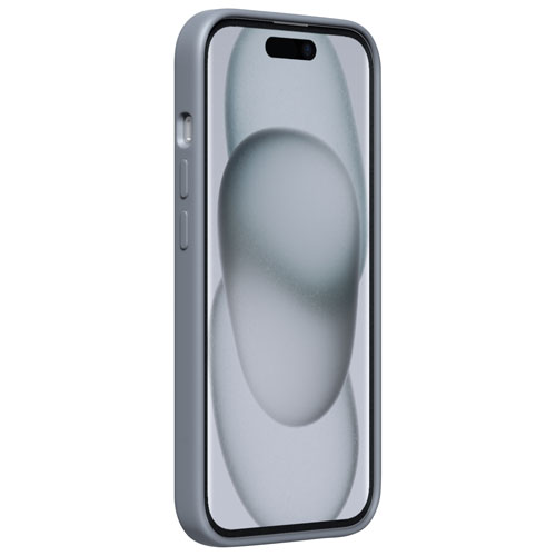 Étui rigide ajusté en silicone Sensor d'Incipio avec protecteur de lentille pour iPhone 16e/15/14/13 - Gris - Exclusivité de Best Buy