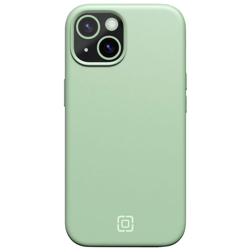 Incipio Sensor Silicone Fitted Hard Shell w/ Lens Protector for iPhone 15/14/13 -Sage -Only at Best Buy