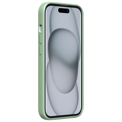 Étui rigide ajusté en silicone Sensor d'Incipio avec protecteur de lentille pour iPhone 16e/15/14/13 - Sauge - Exclusivité de Best Buy