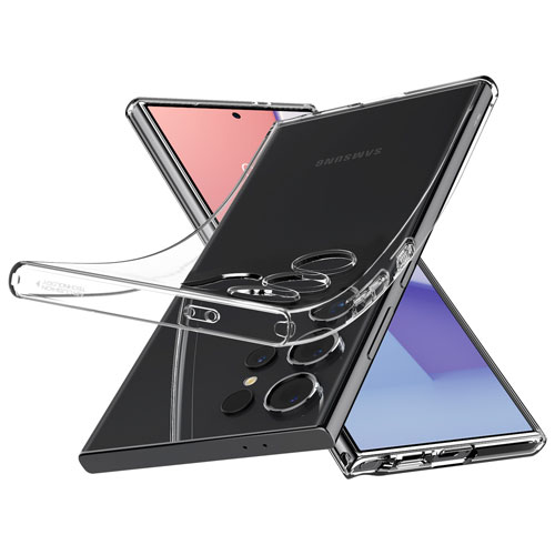 Spigen Crystal Flex Fitted Hard Shell Case for Galaxy S24 Ultra - Crystal Clear