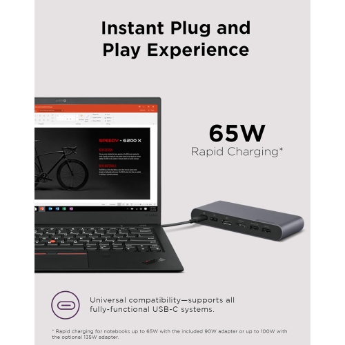 Lenovo USB-C Universal Business Dock - Storm Grey