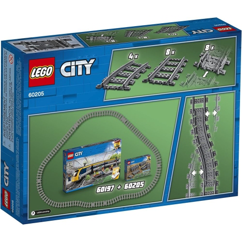 LEGO City - les rails et les courbes du train 60205