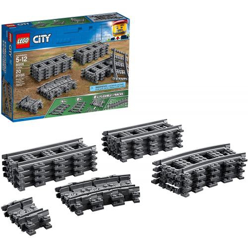 LEGO City - les rails et les courbes du train 60205