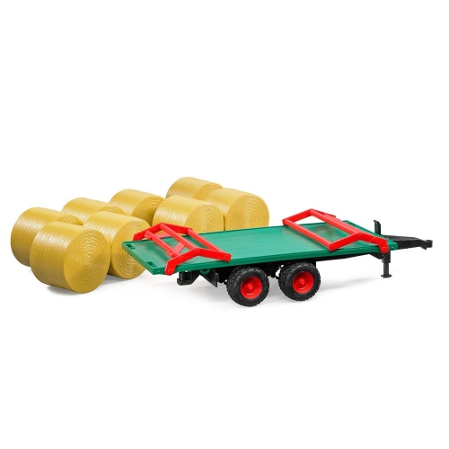 Bale Transport Trailer with 8 Round Bales