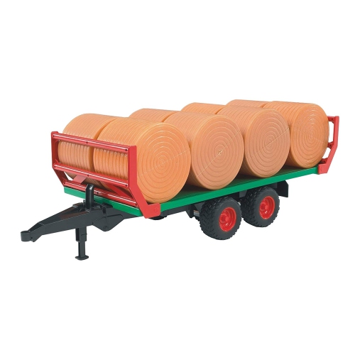 Bale Transport Trailer with 8 Round Bales