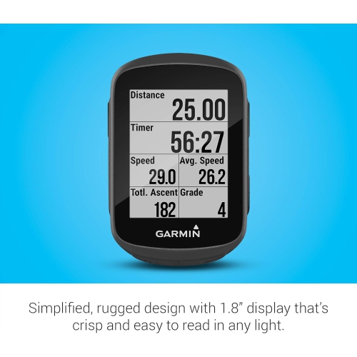 Garmin Edge® 130 plus, ordinateur de vélo/vélo GPS, télécharger des entraînements de structure, ClimbPro cent Guidance et plus encore
