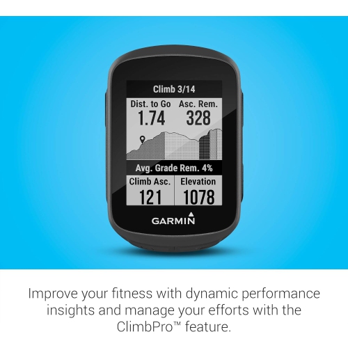 Garmin Edge® 130 plus, ordinateur de vélo/vélo GPS, télécharger des entraînements de structure, ClimbPro cent Guidance et plus encore