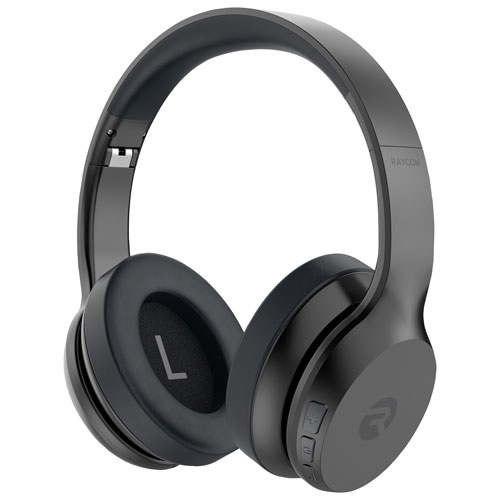 Boîte ouverte - Casque d'écoute Bluetooth à suppression du bruit The Fitness de Raycon - Noir