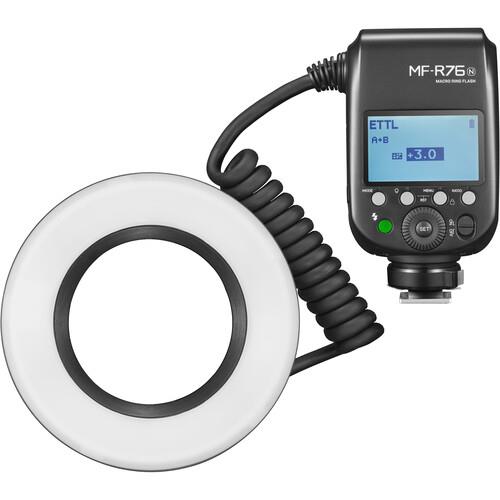 Image 1 of 1.. Godox MF-R76N TTL Macro Ring Flash for Nikon