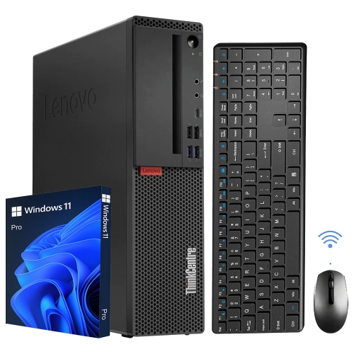 Refurbished - Desktop Computer Lenovo PC ThinkCentre SFF | Windows 11 Pro | Intel i5 Hexa-Core 8th Gen CPU | 32GB DDR4 RAM | 512GB SSD | WIFI |