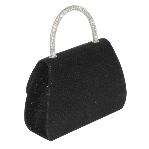 Club Rochelier Ladies' Evening Bag with Glitter Handle and Bow