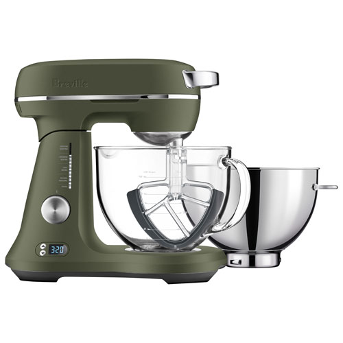 Breville Tilt-Head Stand Mixer 5Qt 550-Watt Olive Tapenade