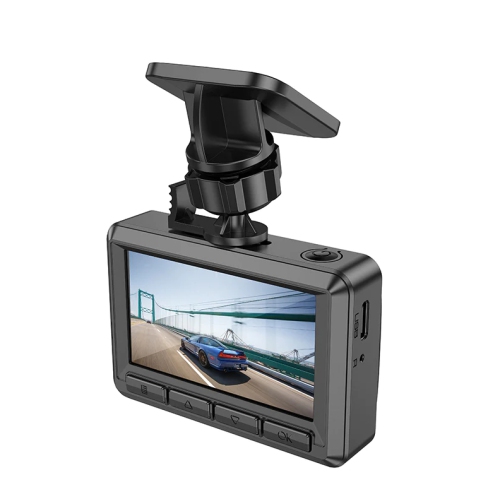 Single Channel HD Driving Recorder Car Dash Camera With Display