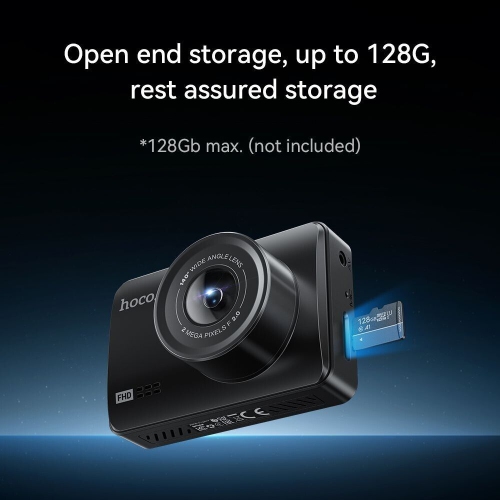 Single Channel HD Driving Recorder Car Dash Camera With Display