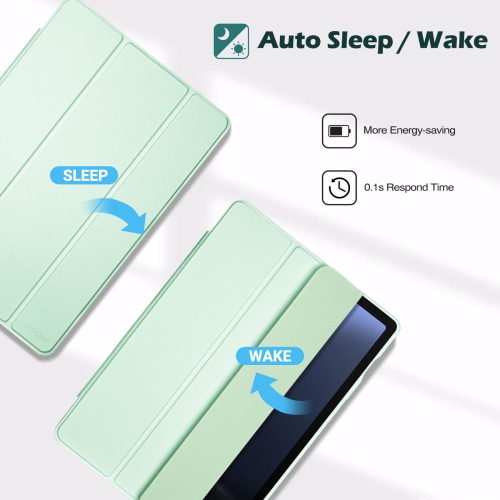 Galaxy Tab S9 FE Plus/S9 FE+ 12.4 Inch 2023(SM-X610/SM-X616B) with S Pen Holder, Smart Cover with Clear Transparent Back and Soft TPU Bumper for