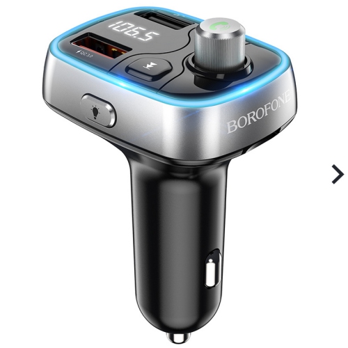 Émetteur FM Bluetooth USB-C 18&nbsp;W QC3,0 Adaptateur de chargeur d'auto affichage DEL récepteur radio sans fil lecteur de musique prise en charge