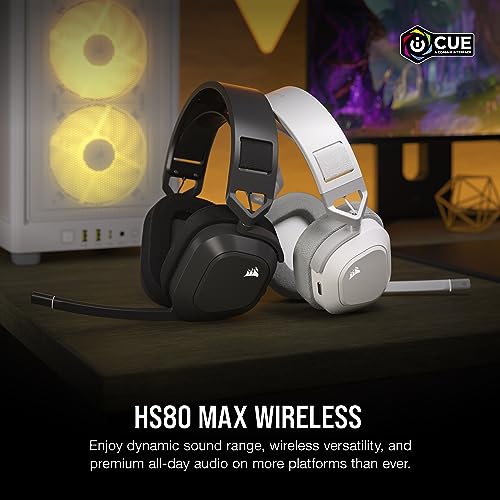 Corsair HS80 Max Wireless Gaming Headset - Steel Grey