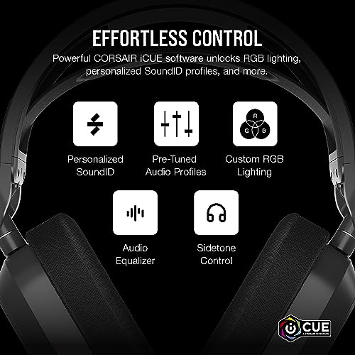 Corsair HS80 Max Wireless Gaming Headset - Steel Grey