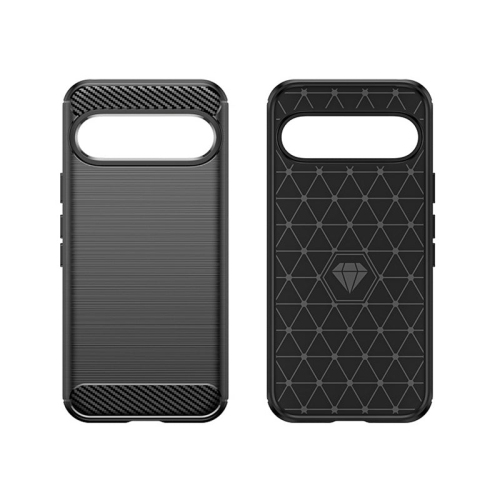 PANDACO – Étui en métal brossé noir pour Google Pixel 9