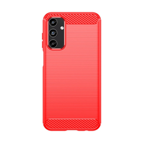 PANDACO Red Brushed Metal Case for Samsung Galaxy A15